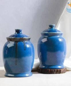 Fancy Handmade Ceramic Glazed Jar
