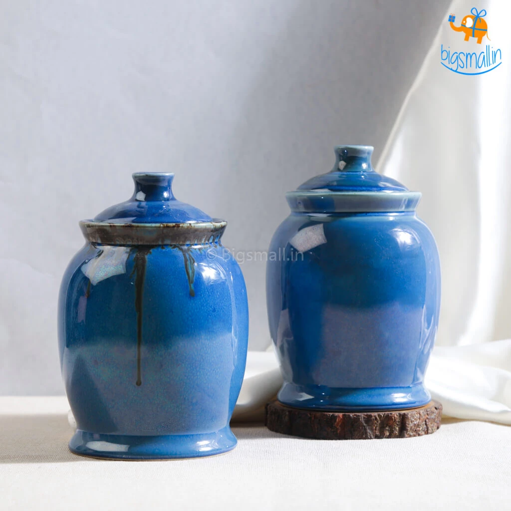 Fancy Handmade Ceramic Glazed Jar