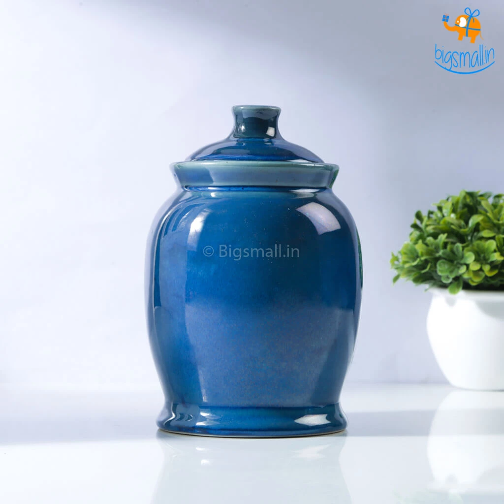 Fancy Handmade Ceramic Glazed Jar