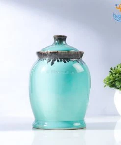 Fancy Handmade Ceramic Glazed Jar