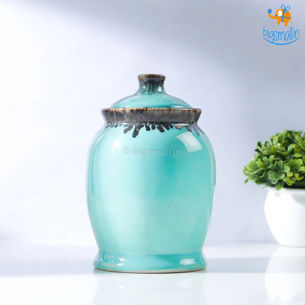 Fancy Handmade Ceramic Glazed Jar