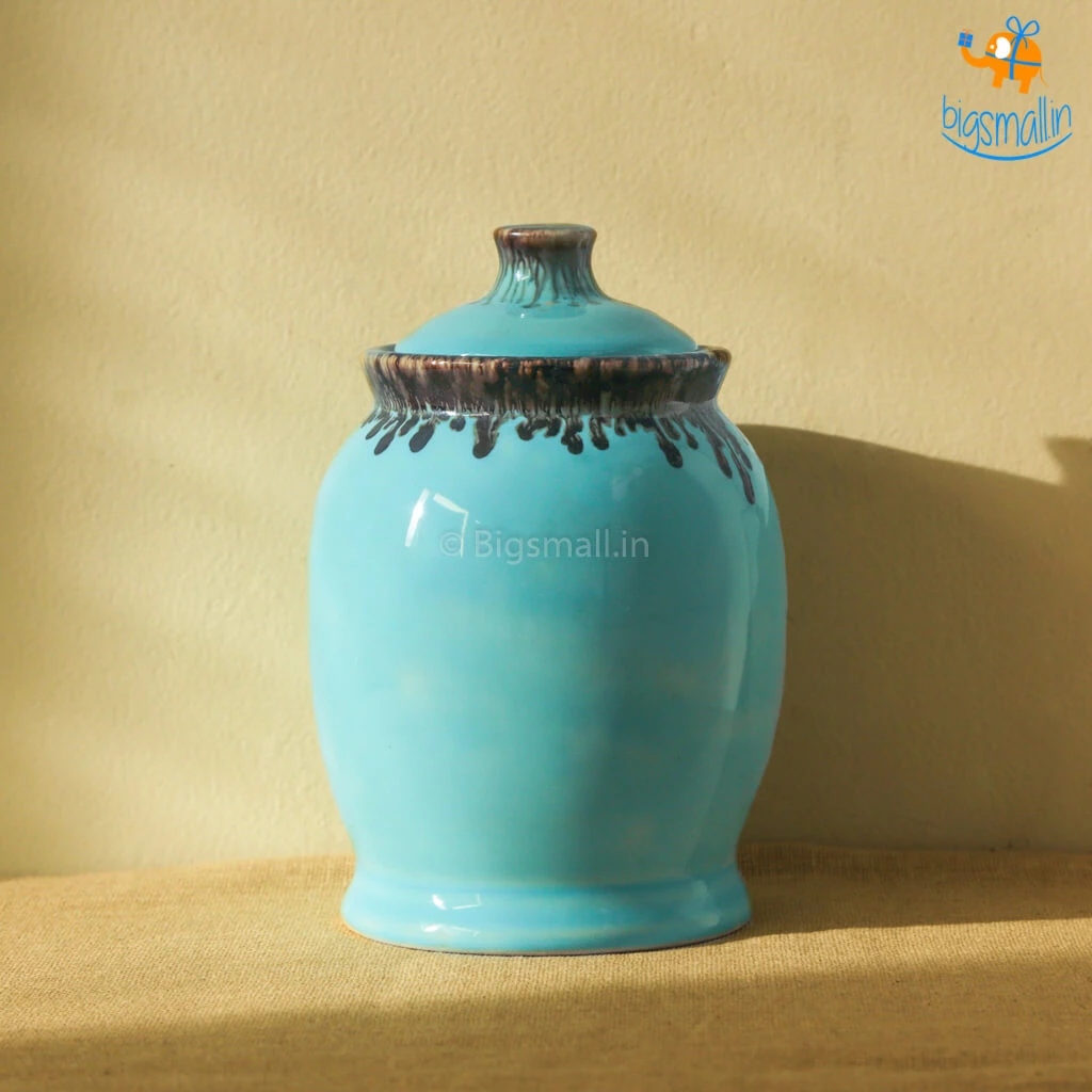 Fancy Handmade Ceramic Glazed Jar