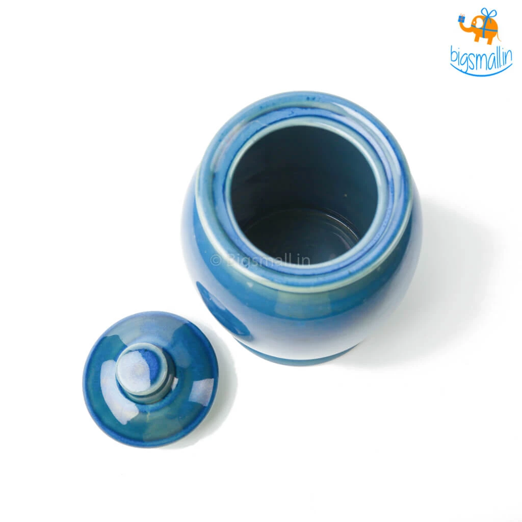 Fancy Handmade Ceramic Glazed Jar