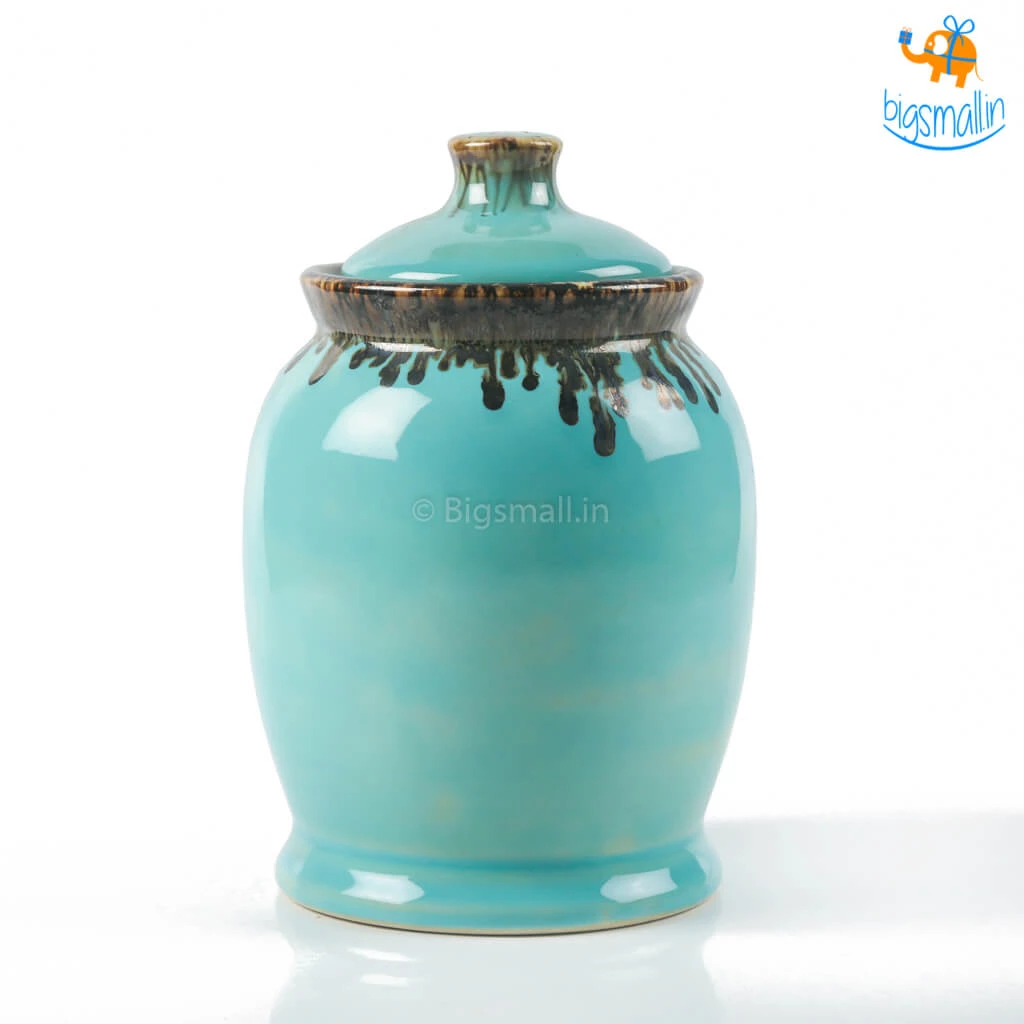 Fancy Handmade Ceramic Glazed Jar