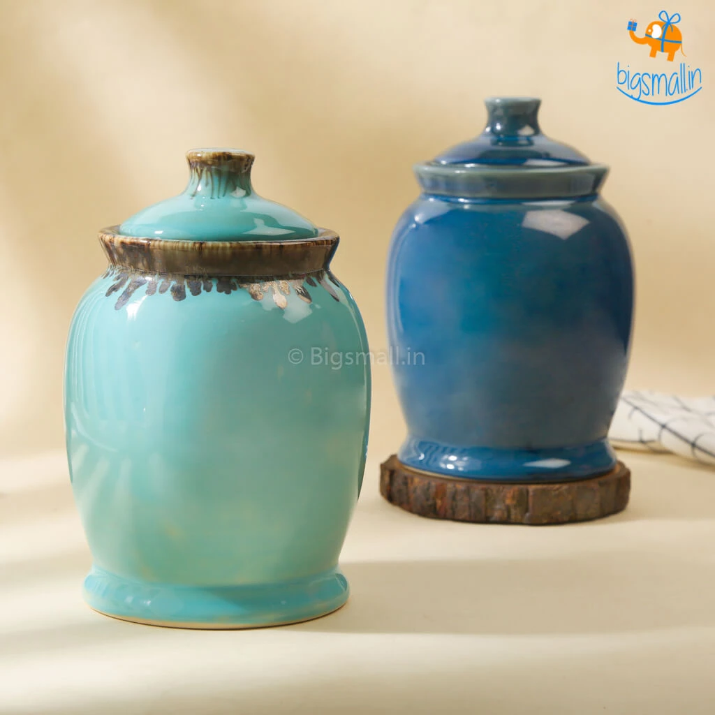Fancy Handmade Ceramic Glazed Jar