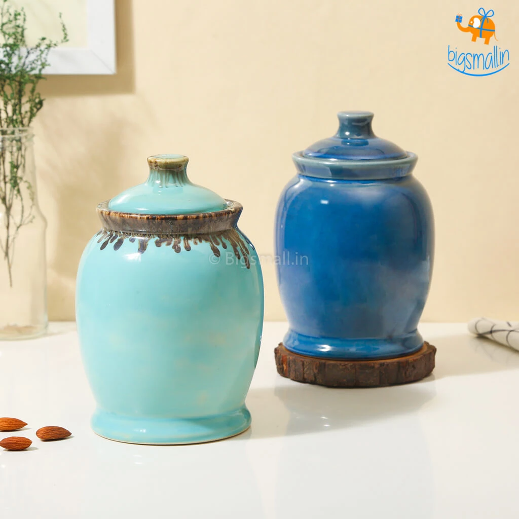 Fancy Handmade Ceramic Glazed Jar