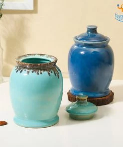 Fancy Handmade Ceramic Glazed Jar