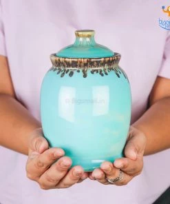 Fancy Handmade Ceramic Glazed Jar