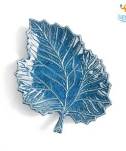 Fancy Maple Leaf Glazed Ceramic Plate All Of It