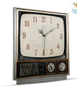 Vinny Y All Of It Retro TV Shaped Wall Clock