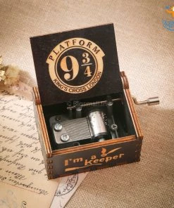 AmyLi All Of It Platform 9¾ Wooden Music Box