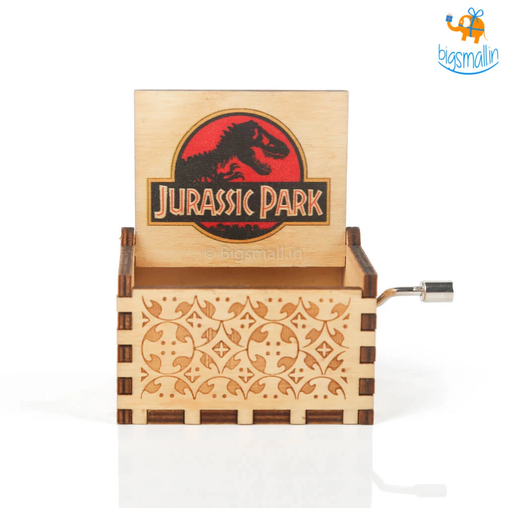 AmyLi All Of It Jurassic Park Wooden Music Box