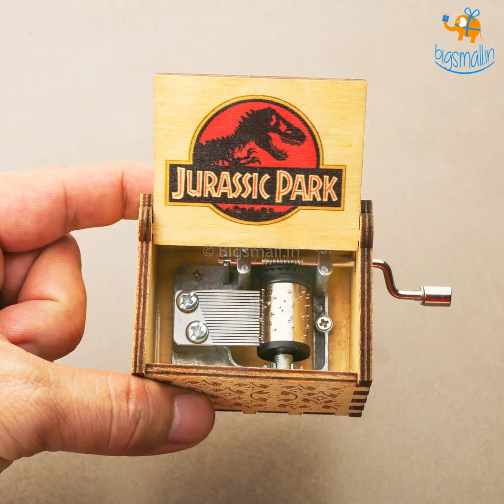 AmyLi All Of It Jurassic Park Wooden Music Box