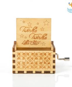 AmyLi Twinkle Twinkle Wooden Music Box All Of It