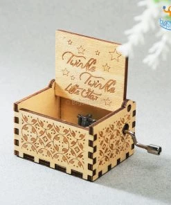 AmyLi Twinkle Twinkle Wooden Music Box All Of It