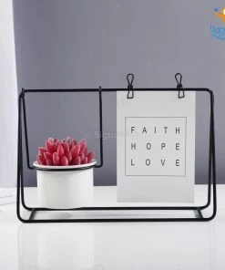 Big Daddy All Of It Nordic Photo Holder With Ceramic Planter