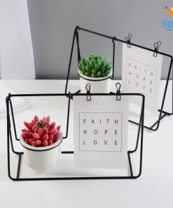 Big Daddy All Of It Nordic Photo Holder With Ceramic Planter
