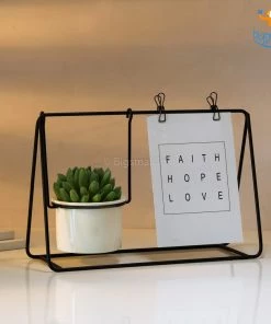Big Daddy All Of It Nordic Photo Holder With Ceramic Planter