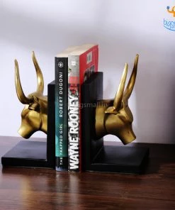 VinnyC All Of It Bull Head Bookends