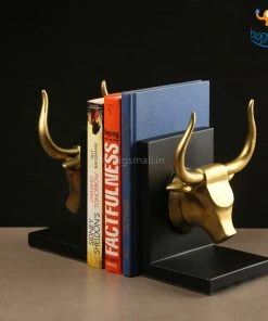 VinnyC All Of It Bull Head Bookends