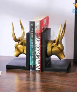 VinnyC All Of It Bull Head Bookends