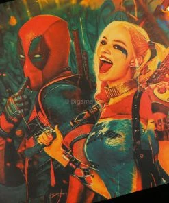 AmyLi Harley Quinn & Deadpool Poster