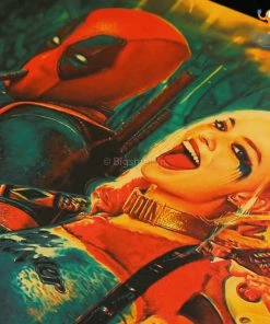 AmyLi Harley Quinn & Deadpool Poster
