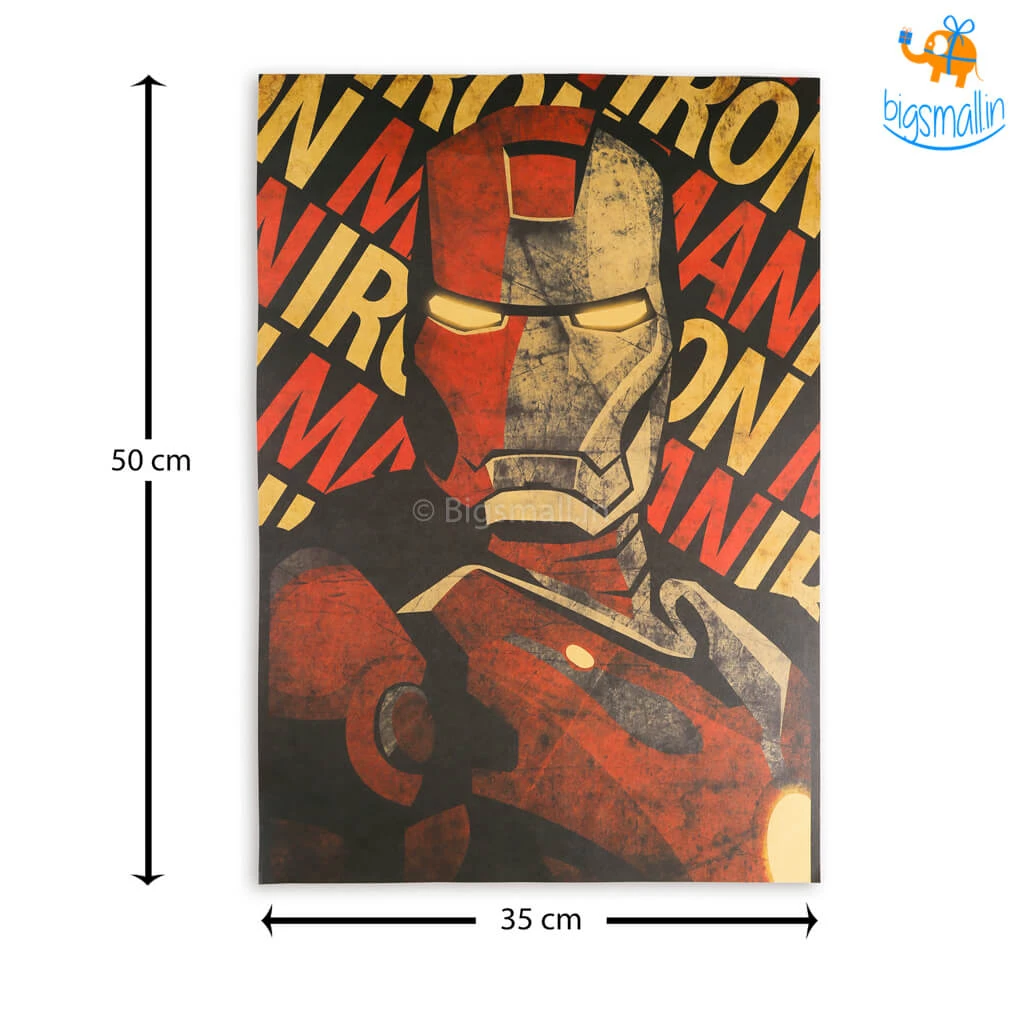 AmyLi Vintage Iron Man Poster