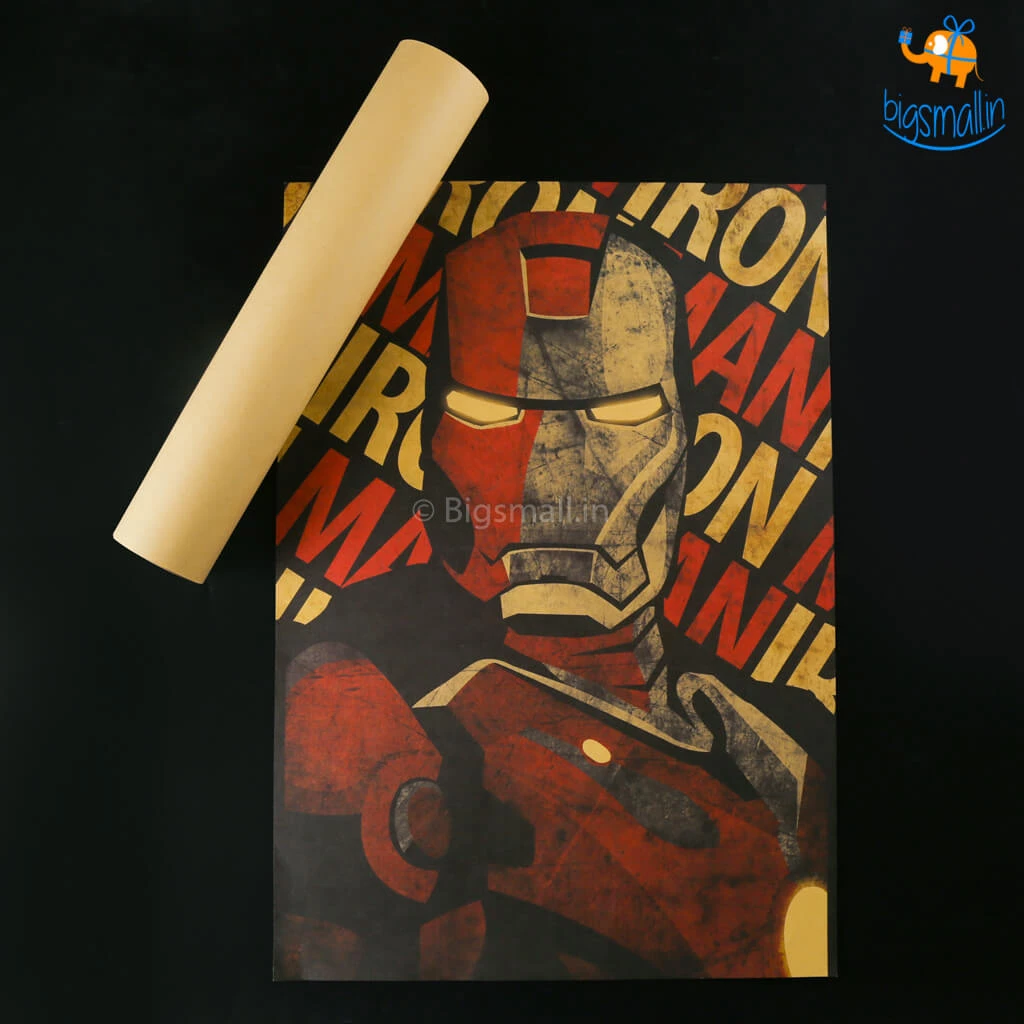 AmyLi Vintage Iron Man Poster