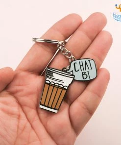 Bigsmall_piu ChaiBi Metallic Keychain