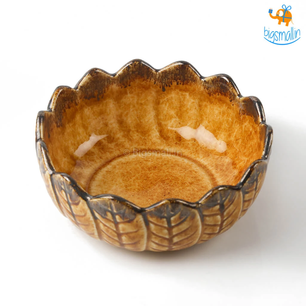 Fancy Handmade Sunflower Ceramic Snack Bowl All Of It