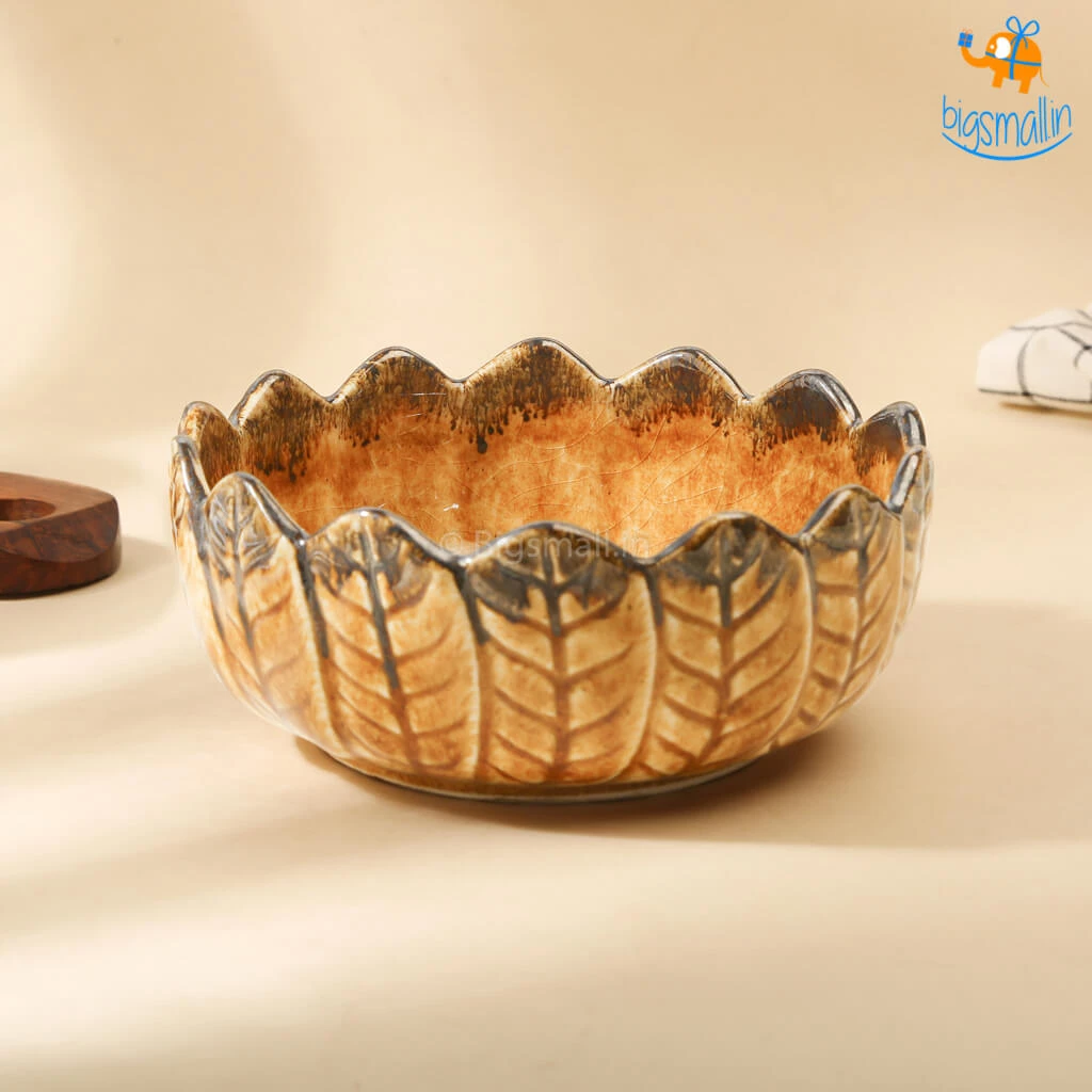 Fancy Handmade Sunflower Ceramic Snack Bowl All Of It