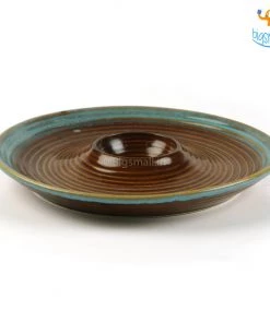 Fancy Round Ceramic Chip & Dip Platter All Of It
