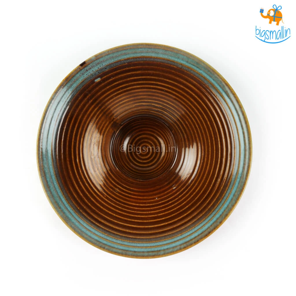 Fancy Round Ceramic Chip & Dip Platter All Of It