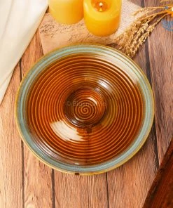 Fancy Round Ceramic Chip & Dip Platter All Of It