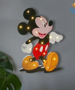 VinnyC Mickey Mouse Wooden LED Lamp All Of It