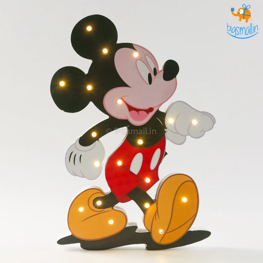 VinnyC Mickey Mouse Wooden LED Lamp All Of It