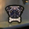 VinnyC All Of It Pug Wooden LED Lamp