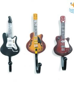 Vinny Y Guitar Shaped Wall Hooks - Set Of 3
