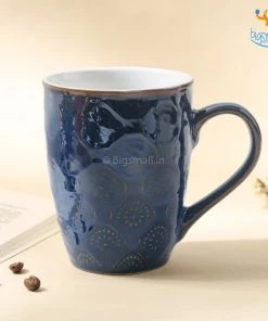 Big Daddy Blue & Gold Geometric Pattern Mug