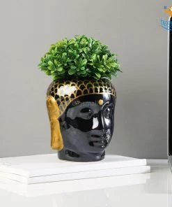 Fancy Buddha Hand-painted Ceramic Planter All Of It