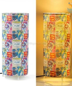 Ascetic DC Comic Panels Cylindrical Table Lamp Sale