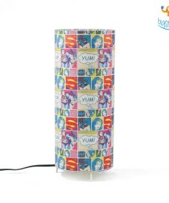 Ascetic DC Comic Panels Cylindrical Table Lamp Sale
