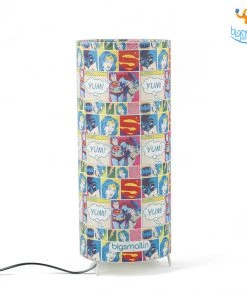 Ascetic DC Comic Panels Cylindrical Table Lamp Sale