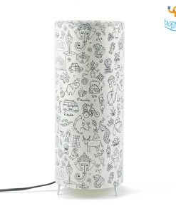 Ascetic Indian Art Doodles Table Lamp All Of It