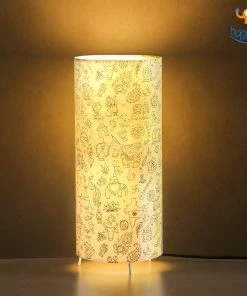 Ascetic Indian Art Doodles Table Lamp All Of It