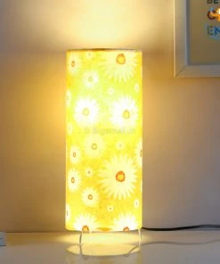 Ascetic Sale Daisy Cylindrical Table Lamp