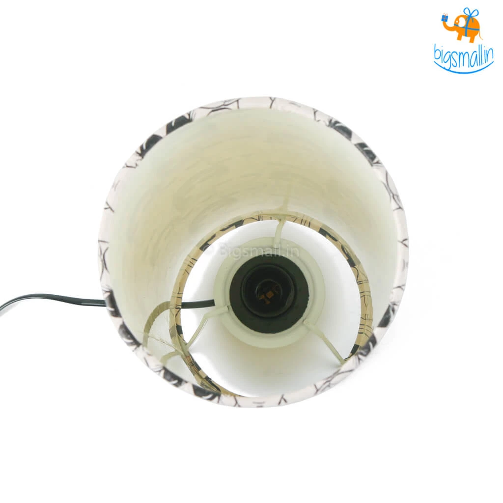 Ascetic Monochrome Women Doodles Table Lamp All Of It