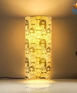 Ascetic Monochrome Women Doodles Table Lamp All Of It