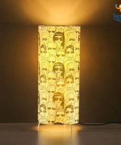 Ascetic Monochrome Women Doodles Table Lamp All Of It